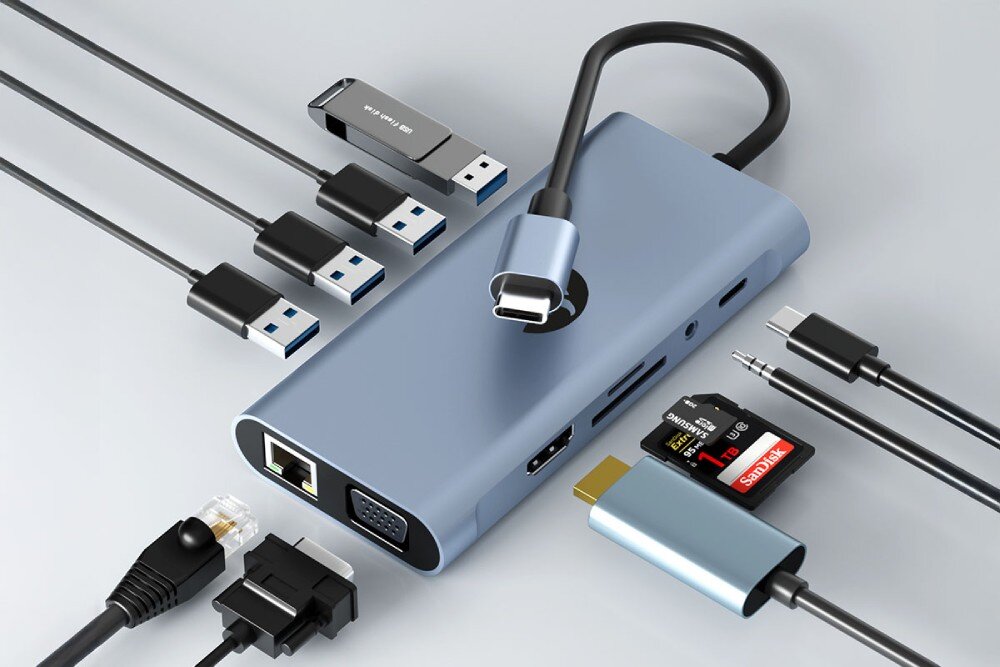 Hub HAWK HW-HUB1101 11w1 