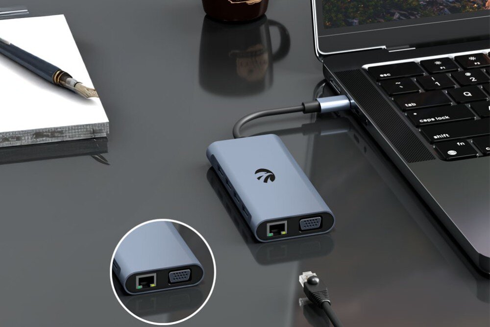 Hub HAWK HW-HUB1101 11w1 