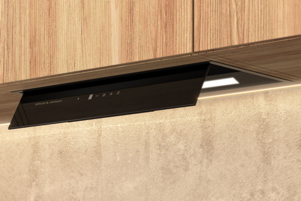 OKAP GÖTZE & JENSEN BH910KT rozkładany panel sterowania efektywne oczyszczanie para zapachy