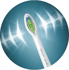 Podłużna końcówka. Po prawej i lewej stronie roztaczają się świetlne półokręgi imitujące jej ruchy.