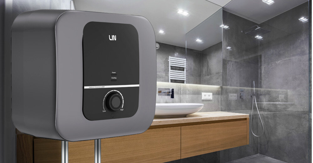 Bojler elektryczny LIN LIFDN2GY szybki wygodny dostęp ciepła woda moc 1500 W szybkie podgrzewanie wody oszczędność czasu anoda magnezowa ochrona przed korozją dluga żywotność poziom wodoodporności IPX4 bezpieczny bezpieczeństwo trwałość łatwa obsługa sterowanie regulacja temperatury łatwa szybka instalacja bez wysiłku funkcjonalność do małych pomieszczeń łazienek kuchni kompaktowe wymiary 341x341x290 mm