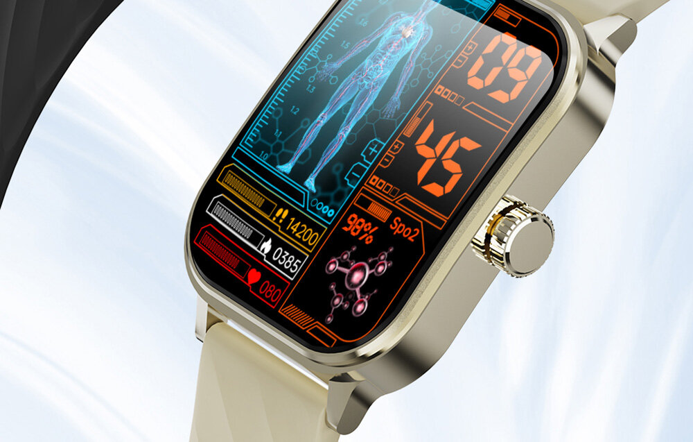 Smartwatch BLITZWOLF BW-HL5 kadr na kopertę i ekran  