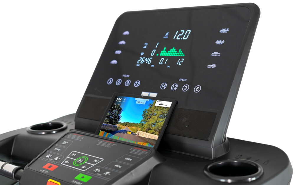 Bieżnia elektryczna BH FITNESS RS Line RS900 modul FTMS Bluetooth aplikacje KINOMAP iConsole ZWIFT