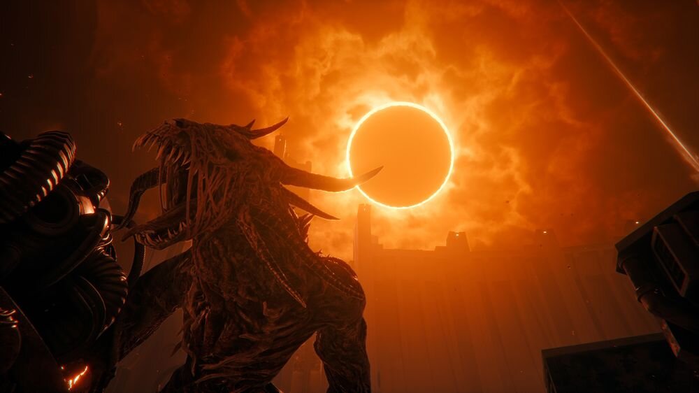 Saros Gra PS5 screen z gry szczegółowe efekty dotykowe realistyczne wibracje