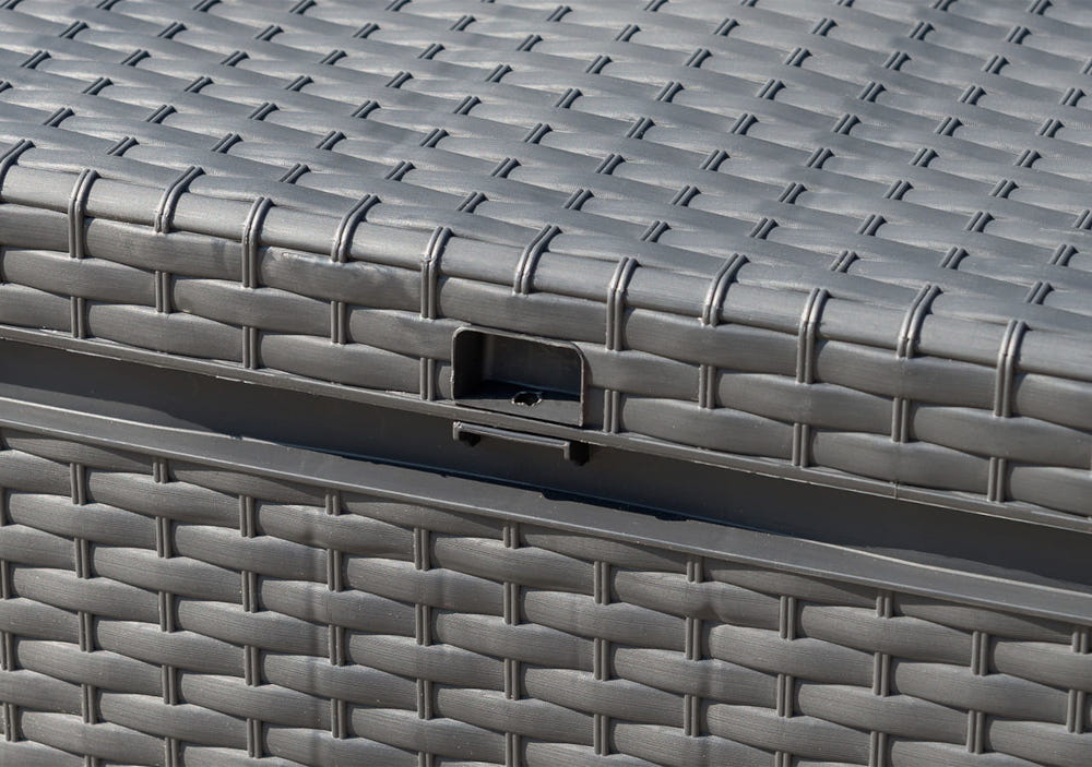 Skrzynia ogrodowa KETER Capri Storage Box 305 L Antracyt możliwość zastosowania kłódki