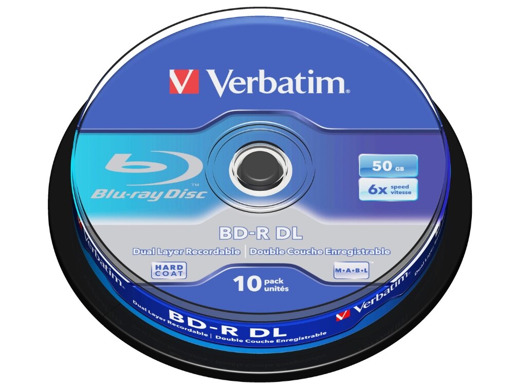 Płyta VERBATIM BD-R, 50 GB, 6x (10 szt.)
                płyta w opakowaniu pojemność 50gb duże ilości danych obsługa prędkości zapisu 6x odporność na kurz wilgoć zmiany temperatury powłoka hard coat