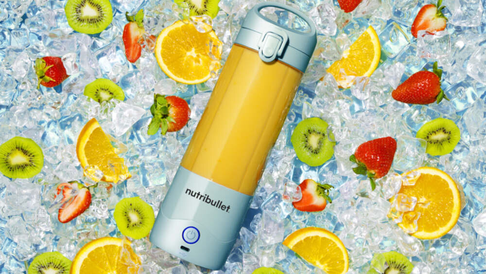 Blender personalny NUTRIBULLET NBP003PU Bezprzewodowy 6-strfowe ostrze wykonanie stal nierdzewna blendowanie składniki