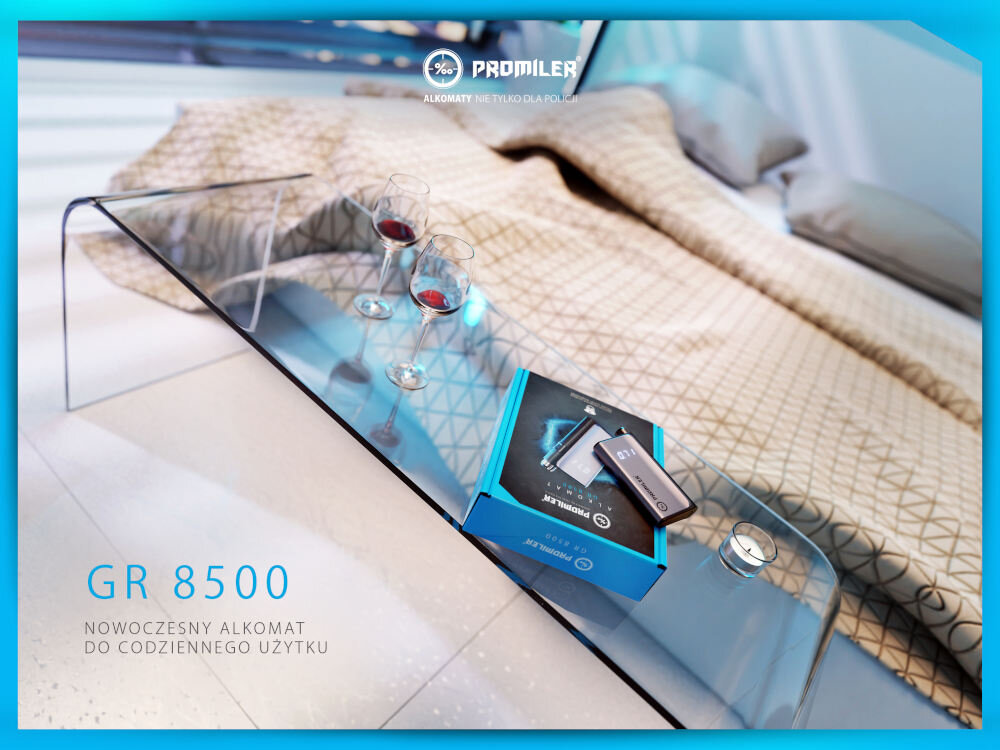 Alkomat PROMILER GR8500 do codziennego uzytku szybko precyzyjnie