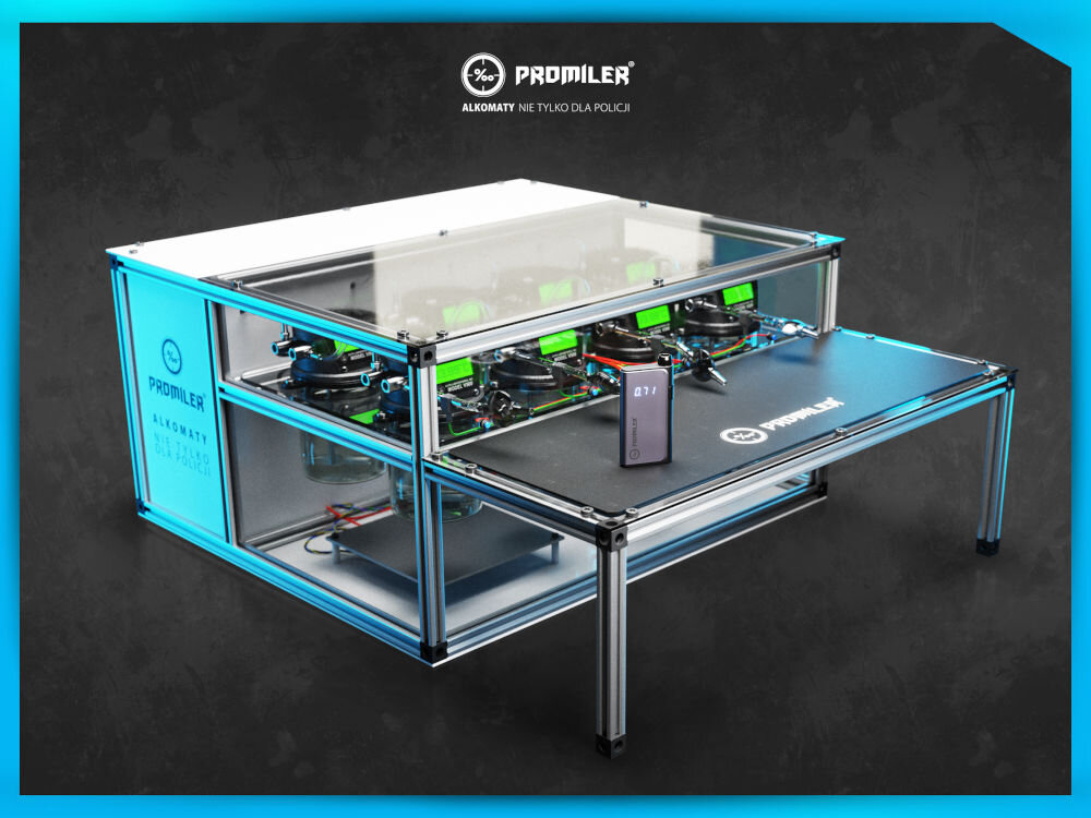 Alkomat PROMILER GR8500 Kalibracja co 1000 pomiarow Nowoczesny sensor