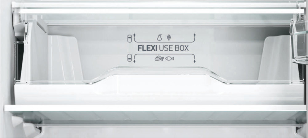 Lodówka INDESIT LI8 FF2 X.1 - Pudełko Flexi Use i suwane szuflady