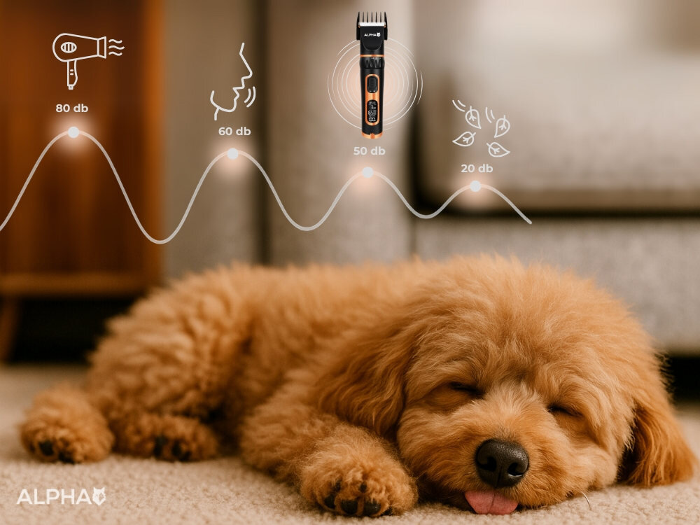 Maszynka do strzyżenia zwierząt ALPHA DG-3X bezprzewodowa Spokój i wygoda pielęgnacja sierści łatwa, szybka i przyjemna cicha praca płynny ruch ostrzy kontrola cięcie technologia SoftCut