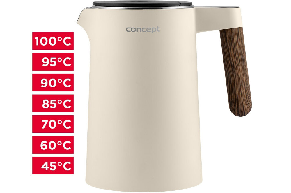 Czajnik CONCEPT RK3304 Wanilia System regulacji temperatury funkcjonalny system termoregulacji