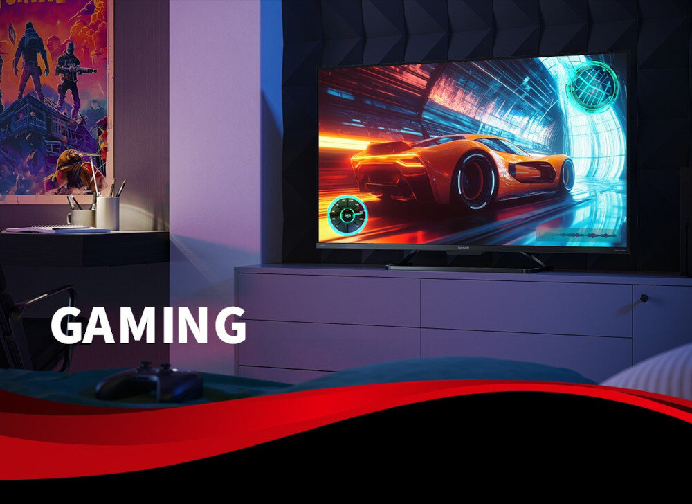 Telewizor SHARP FQ8EG  - Telewizor stworzony dla graczy