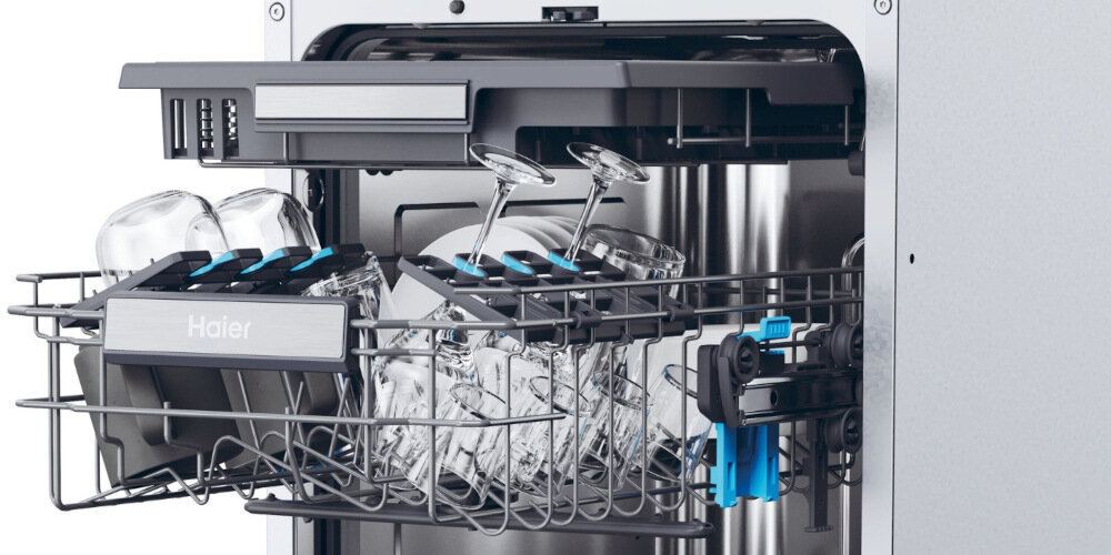 ZMYWARKA HAIER SXI1C3BF2BT-01 regulacja górnego kosza intuicyjne przyciski po bokach easy click