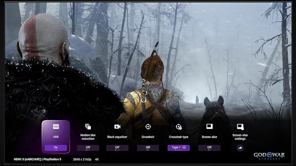 Telewizor SONY A95L  - menu