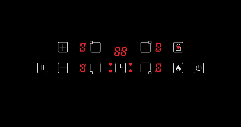 Płyta indukcyjna LIN LI-B47400 pauza timer czas zatrzymanie stop zegar odmierzanie czasu