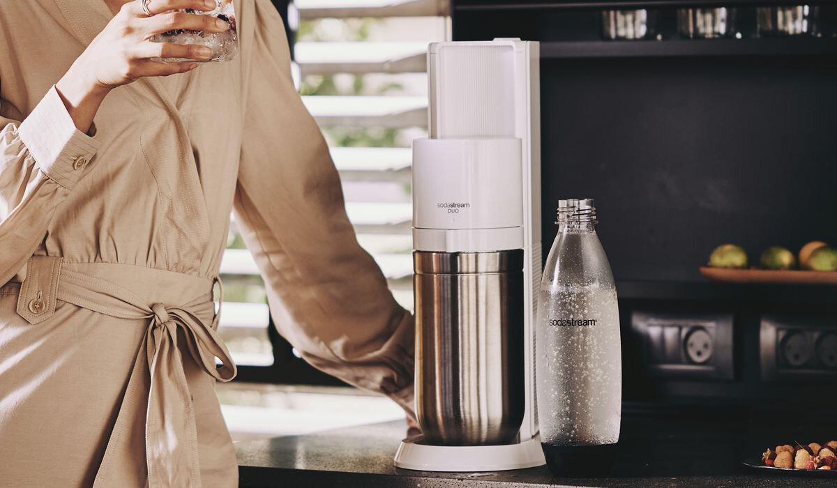 Saturator SODASTREAM Duo Biały + 2 butelki stopień nagazowania