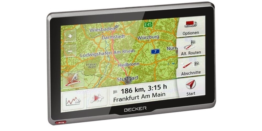Nawigacja BECKER Transit.7sl EU mapy ekran sterowanie licencja gps