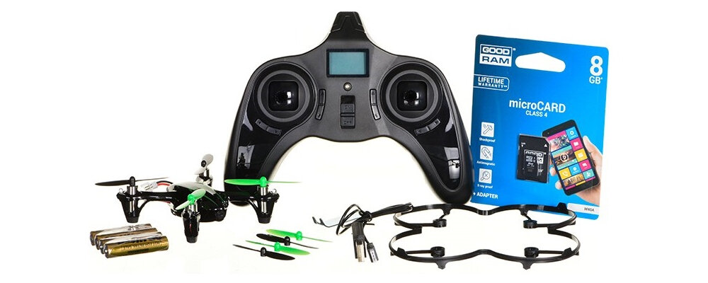 DRON HUBSAN H107C X 4 MINI QUADCOPTER CAMERA VER. zestaw