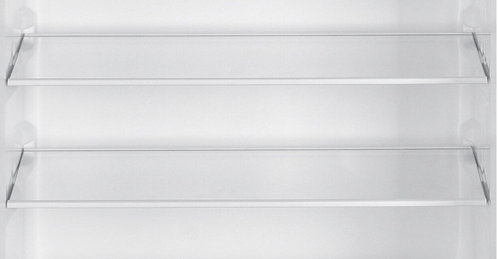 LODÓWKA SMITH&BROWN SFTF-231-WE5 trzy szklane półki trwałe wytrzymałe odporne na uszkodzenia mechaniczne duże obciążenia