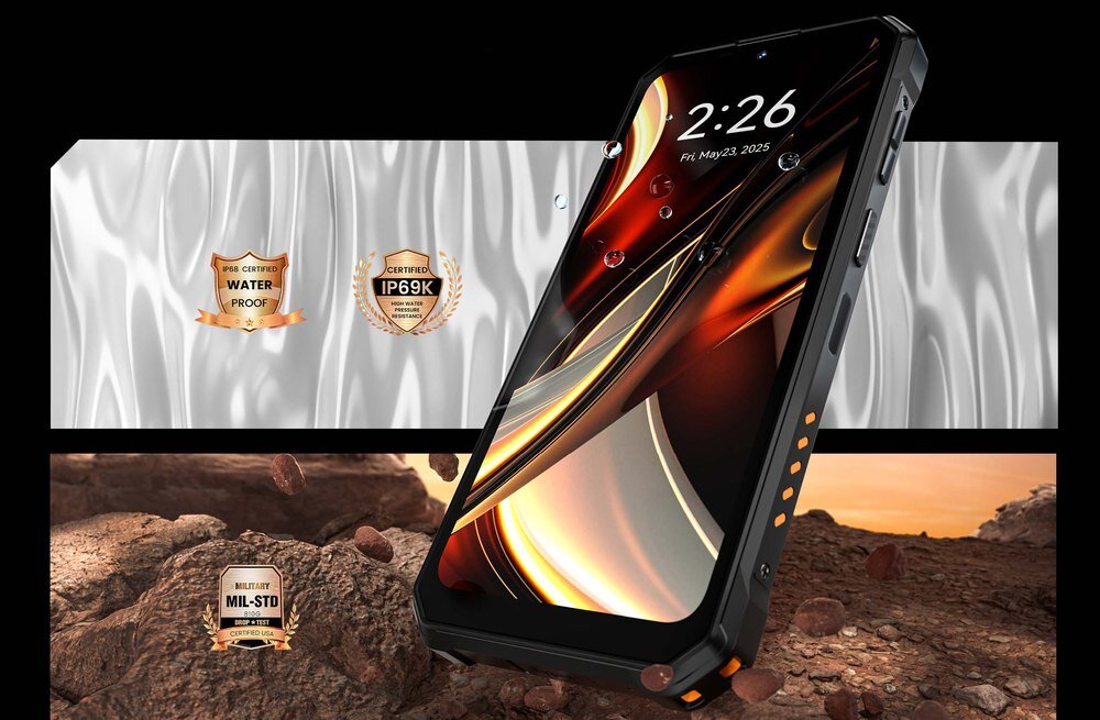 OUKITEL WP53 pancerny smartfon odporność IP68 IP69K MIL-STD-810H do pracy w terenie