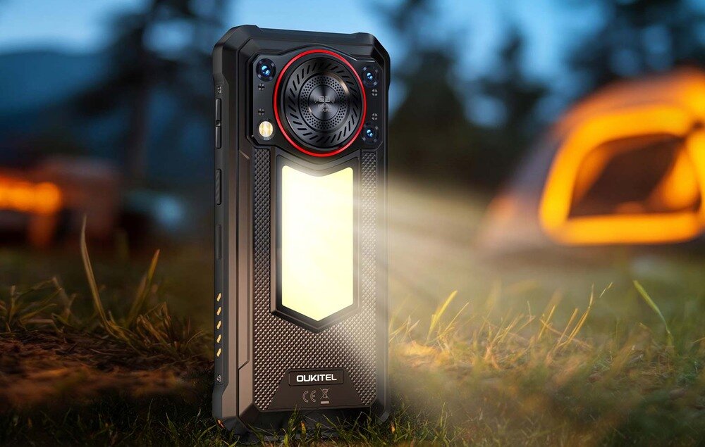 OUKITEL WP53 lampa kempingowa światło outdoor praca po zmroku