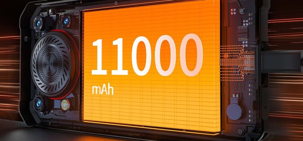 OUKITEL WP53 bateria 11000 mAh długi czas pracy outdoor trekking