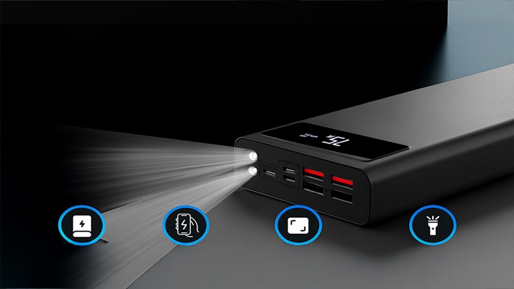 Powerbank EXTRALINK EPB-112 30000 mAh Czarny kv początek opisu