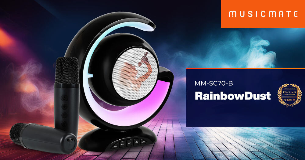 Zestaw karaoke MUSICMATE RainbowDust MM-SC70-B