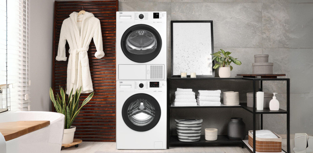 SUSZARKA BEKO DF7412WAR zestaw z pralką łącznik