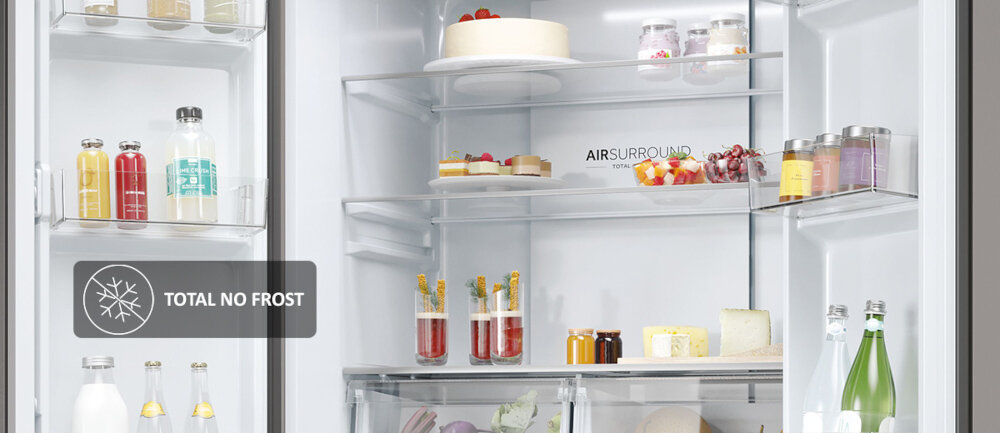 LODÓWKA HAIER HCR 3818ENMD Total No Frost bez szronu bez lodu automatyczne rozmrażanie