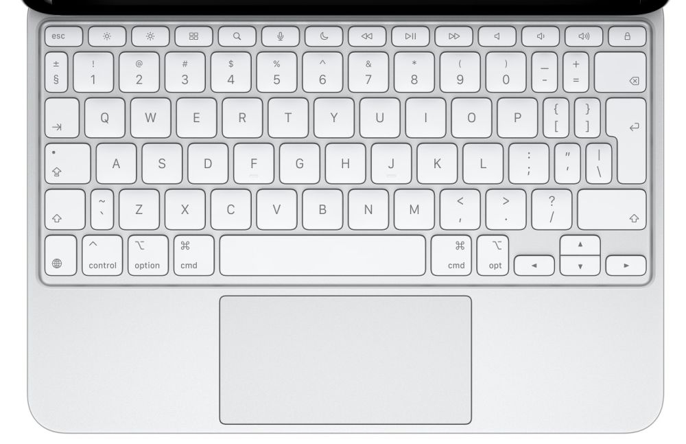 Klawiatura APPLE Magic Keyboard pisanie gesty multi touch