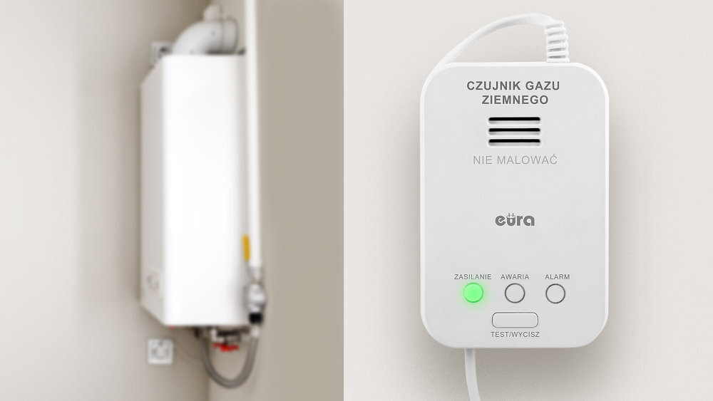 EL HOME GD-04A4- czujnik na ścianie w pobliżu pieca