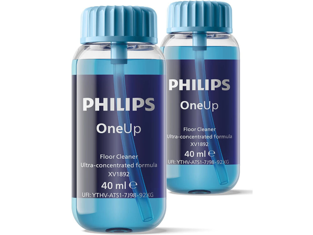 Płyn do mopów elektrycznych PHILIPS OneUp XV1892/02 do powierzchni twardych 2 x 40 ml elementy zestaw 2 butelki