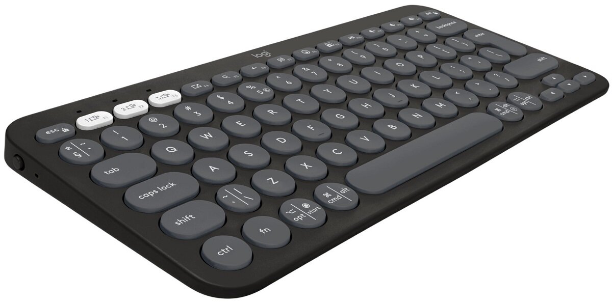 Zestaw LOGITECH MK380 Pebble 2 Combo Mac Grafitowy mysz klawiatura Elegancka wygodna Minimalistyczny design płynna braca zasilanie bateryjne