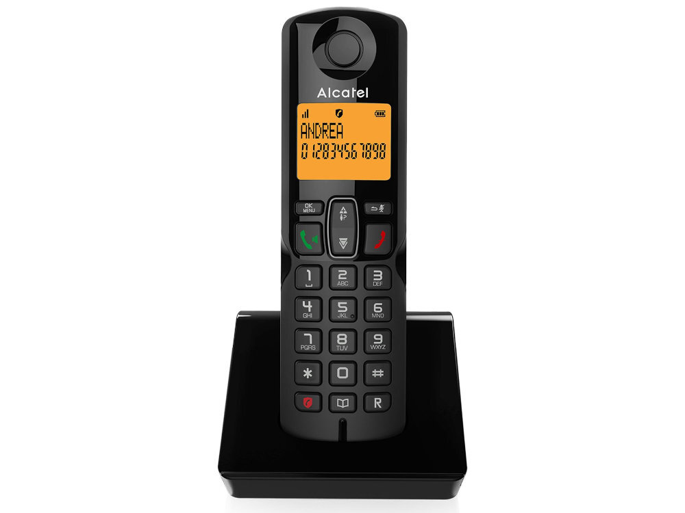 Telefon ALCATEL S280 czterech słuchawek na jednej bazie rozmowy konferencyjne do 3 uczestników wyszukiwanie słuchawek Czas czuwania do 100 godzin 10 godzin rozmów