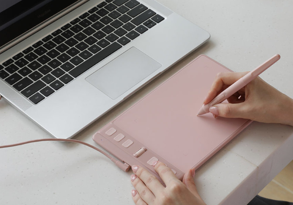 Tablet graficzny HUION Inspiroy 2S styl sztuka początkujący zaawansowany rysik technologia wyposażenie