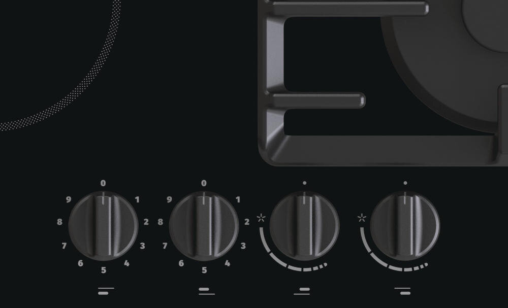 GORENJE-GCE691BSC płyta gazowo-indukcyjna panel sterowania komfort