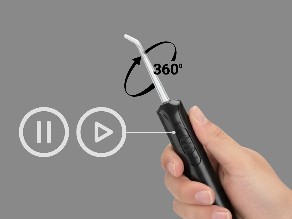 Irygator ALPHA DentiPro SWF-07 Czarny ergonomiczna rączka, szybkie sterowanie, intuicyjna, komfortowa