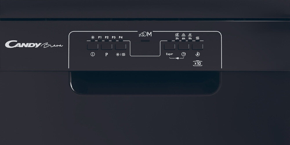 ZMYWARKA CANDY CDPH 2L1047B BRAVA Programy zmywania i suszenia mycie bez ręcznego wycierania suche czyste naczynia