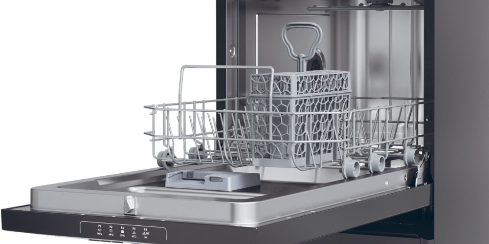 ZMYWARKA CANDY CDPH 2L1047B BRAVA kosz modułowy wygoda komfort zmiana wysokości elastyczność Składane uchwyty