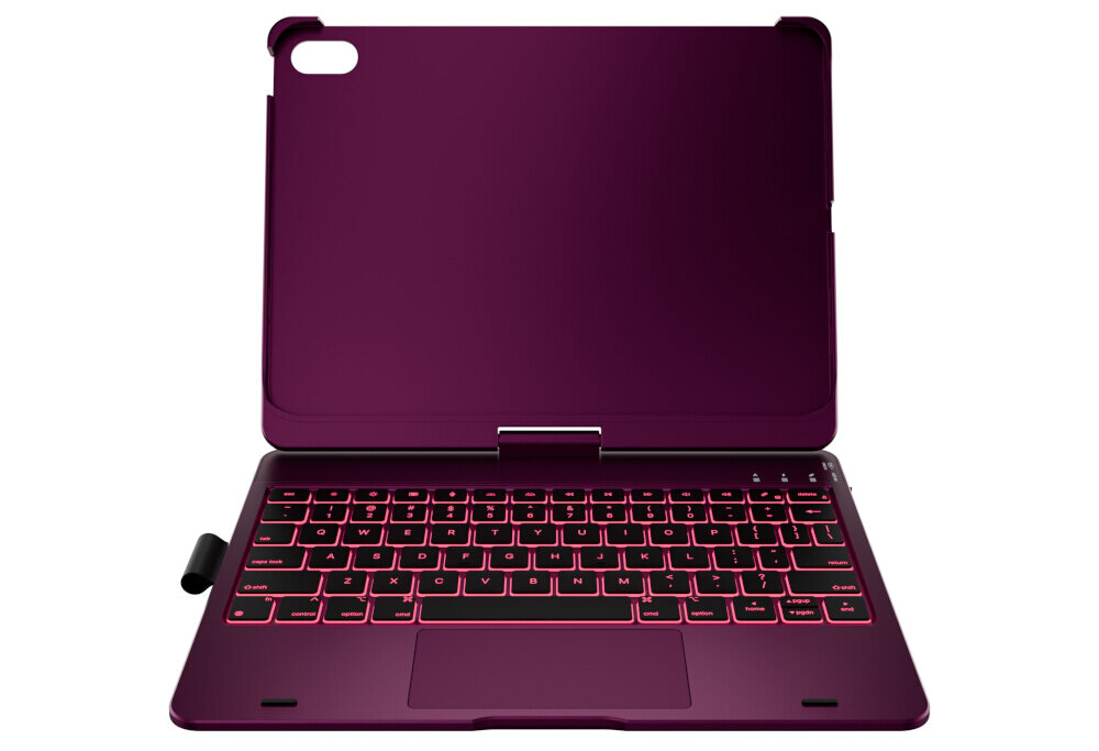 Etui na iPad TYPECASE Flexbook Touch Malinowy Klawiatura, precyzja, komfort, kontrola, produktywność, Wideorozmowa na iPadzie w etui z klawiaturą