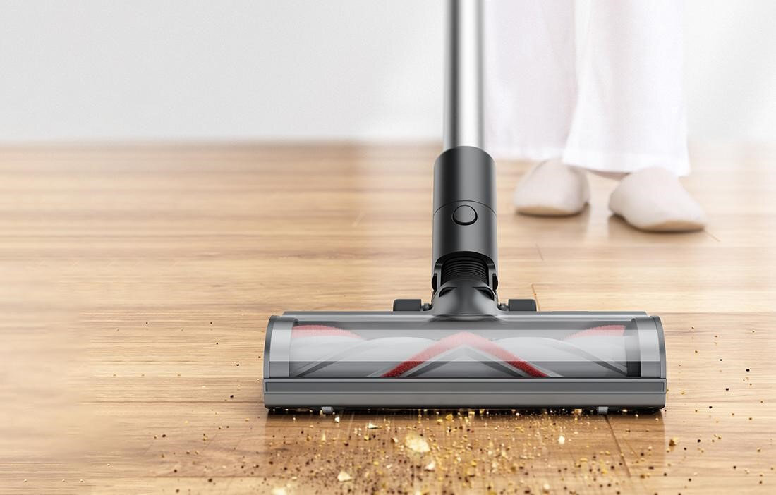 Odkurzacz DREAME V11 SE chroni podlogi dokladnie czysci do wszelkiego rodzaju zanieczyszczen