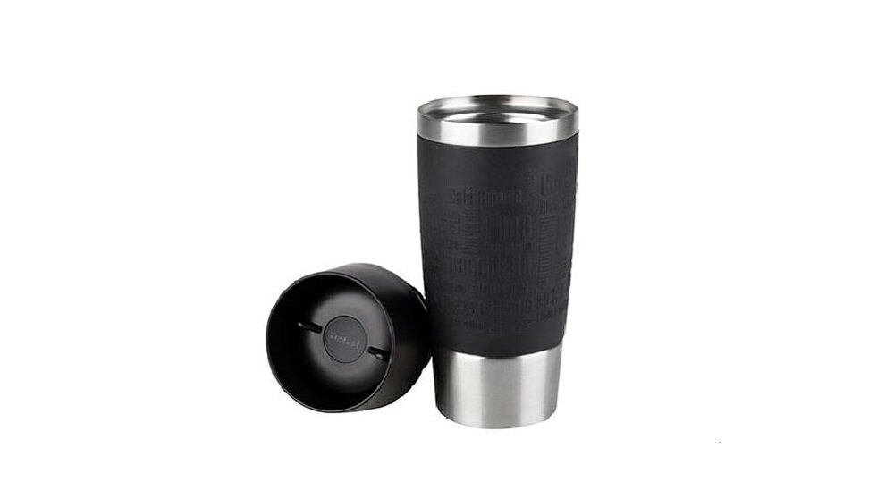 Kubek termiczny TEFAL Travel Mug Czarny przycisk otwierający