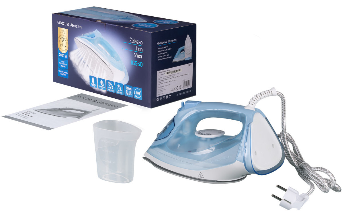 Żelazko GÖTZE & JENSEN IG550 zawartosc opakowania
