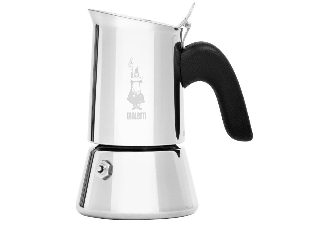 Kawiarka BIALETTI New Venus 2 TZ Srebrny 100 ml Porcja energii na początek dnia dwóch filiżanek espresso jednocześnie pojemność