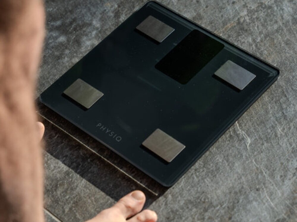 Waga łazienkowa PHYSIQ 2101 Czarny automatyczne rozpoznawanie użytkowników, pamięc 10 pomiarów, szeroki zakres ważenia