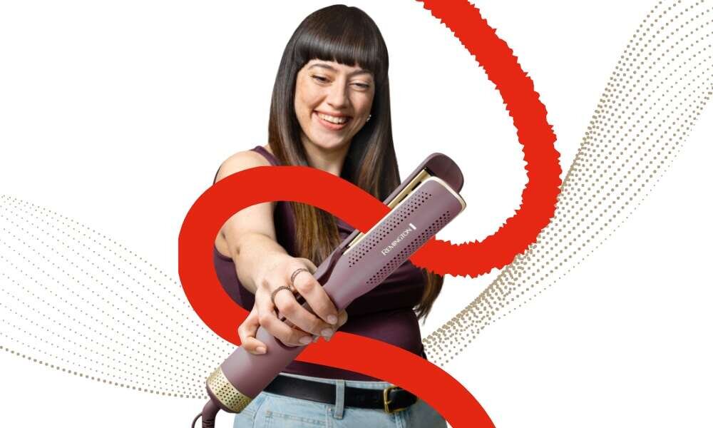 Remington air styler AS8930 ceramiczna powłoka, czytelny ekran LED, szerokość 35 mm, blokowanie płytek, automatyczne wyłączanie