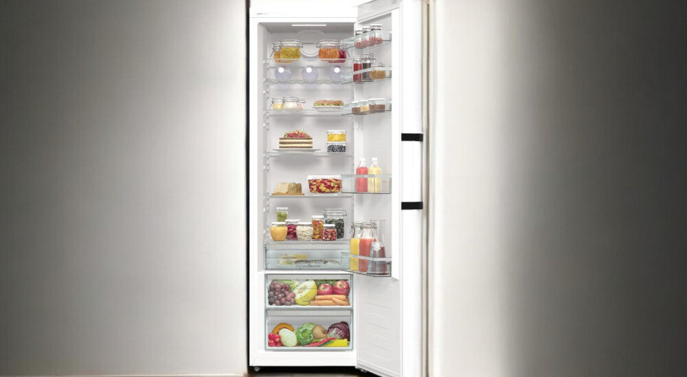 LODÓWKA GORENJE R619EAW6 oszczędność przechowywanie większej ilości duża pojemność wnętrze miejsce 398 l pojemności