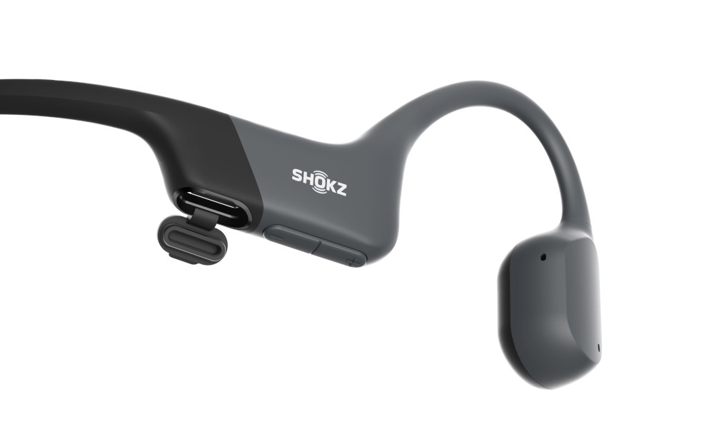 Słuchawki Shokz OpenRun - ladowanie, widok gniazda, dzialanie, czas pracy